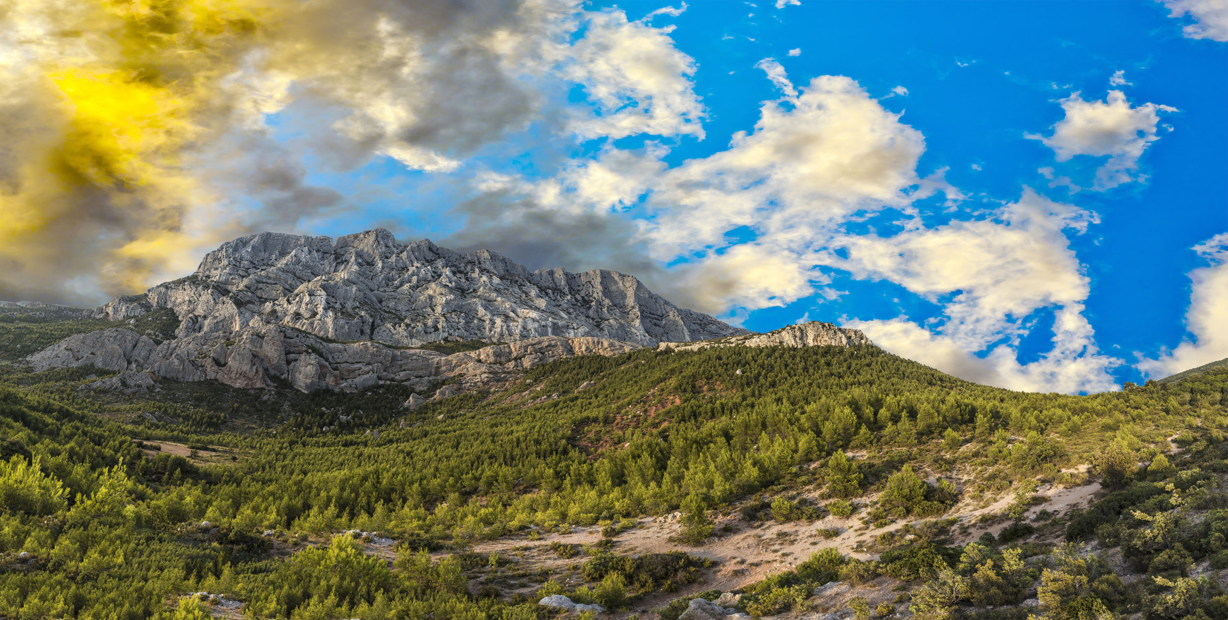 Sainte Victoire histoire, accès en voiture, montagne, cezanne